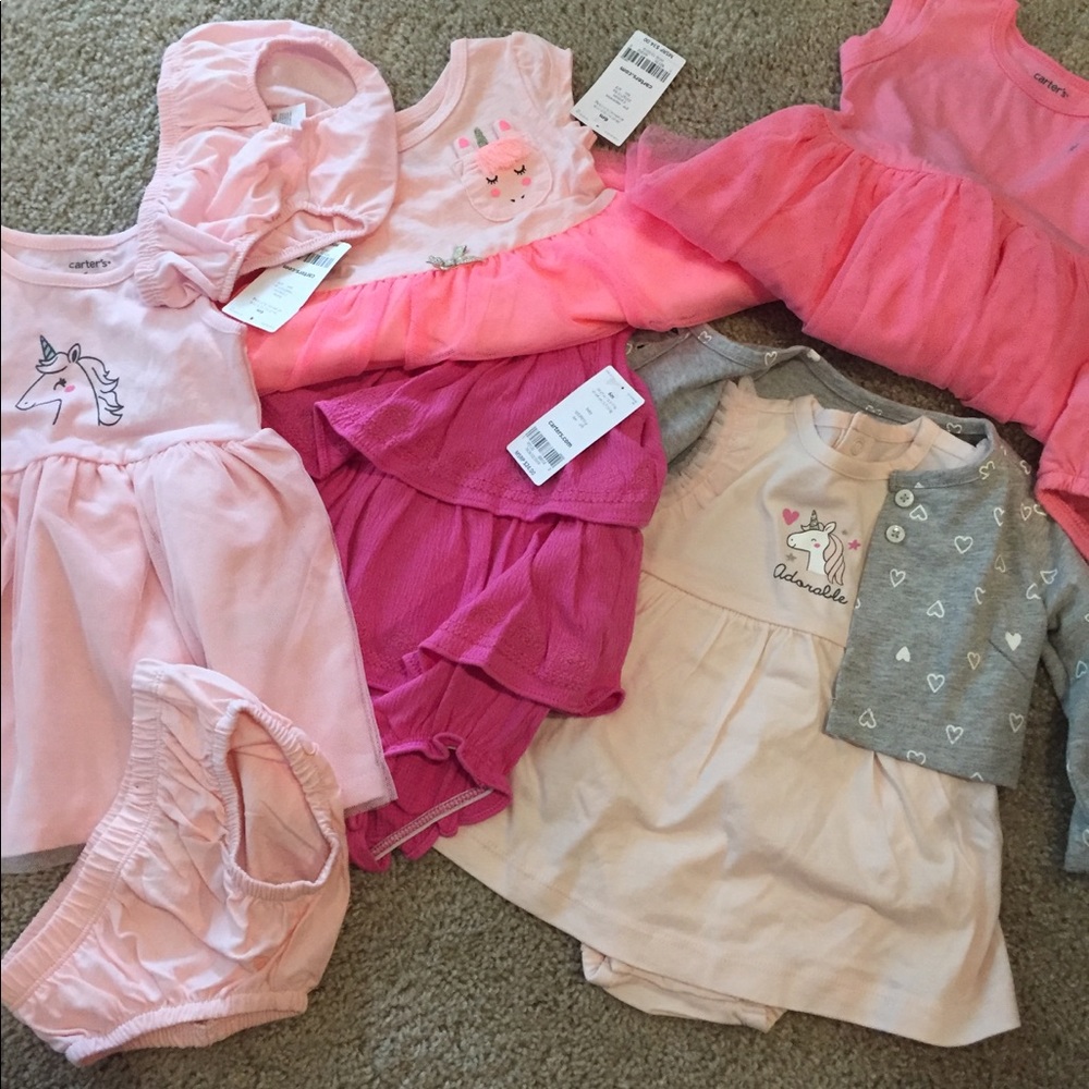 Carters baby girl lot